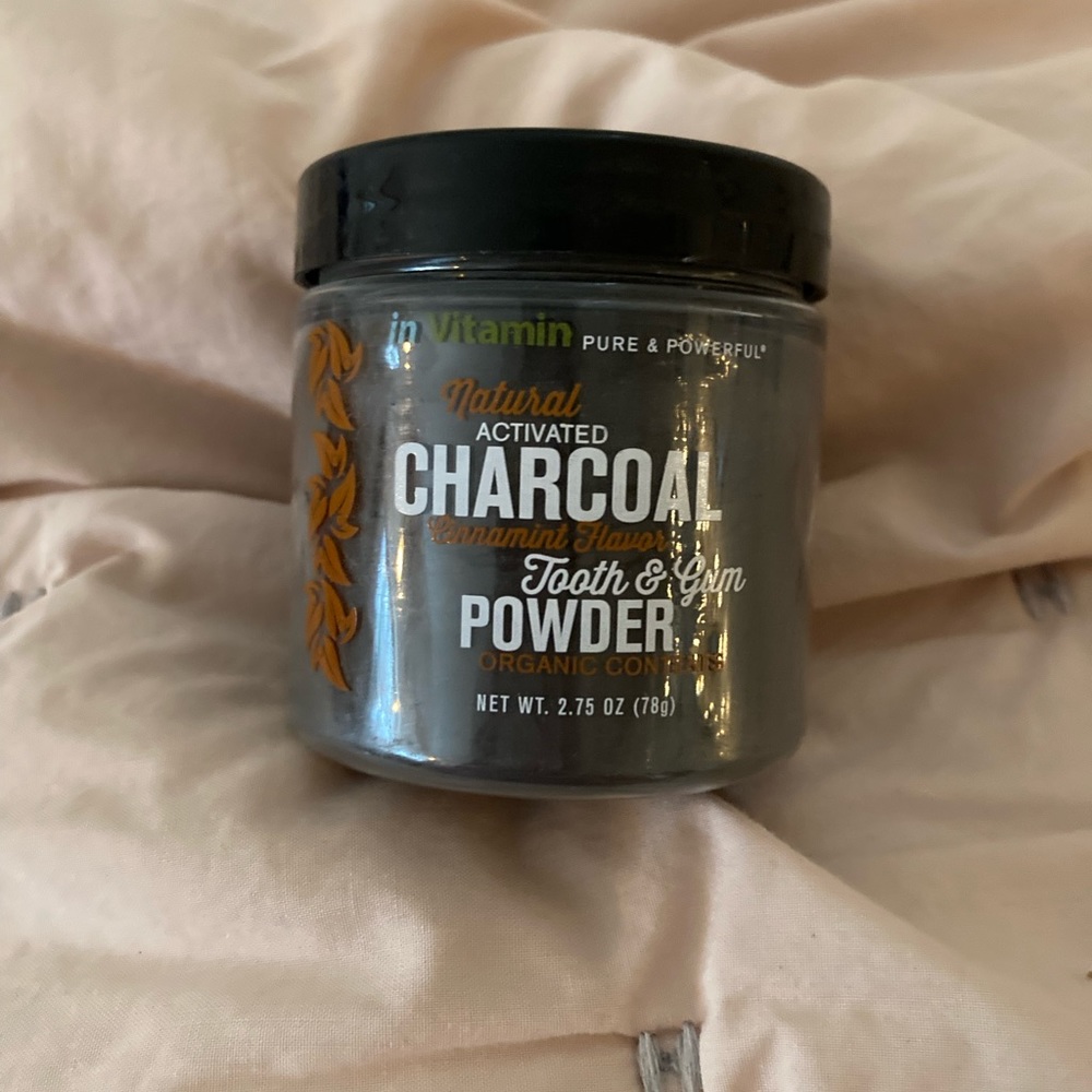Natural activated charcoal toothpaste